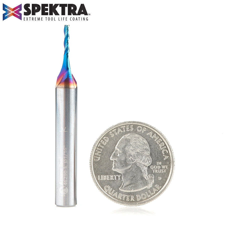 Amana Tool 1/16 Carving 3D Straight, Spektra 46290-K