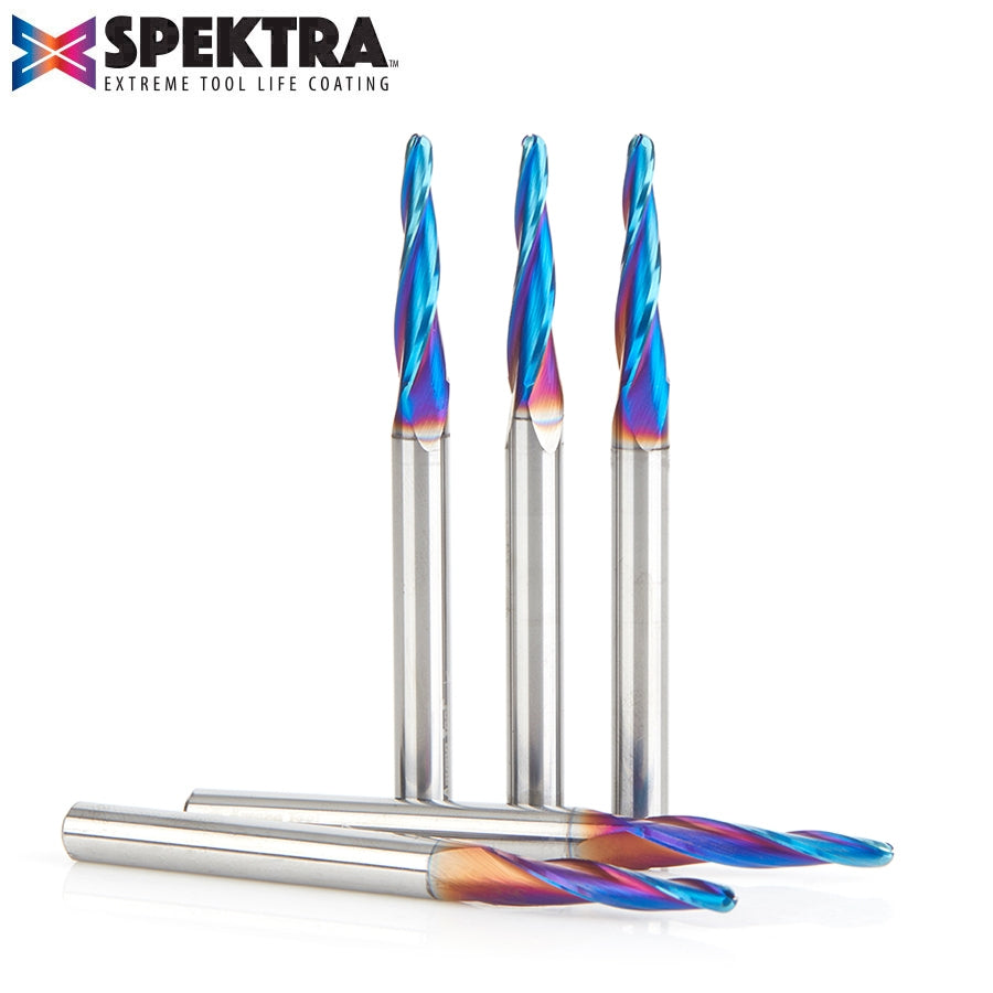 Amana Tool 5-Pack 1/8 Carving 3DTaper, Spektra 46286-K-5