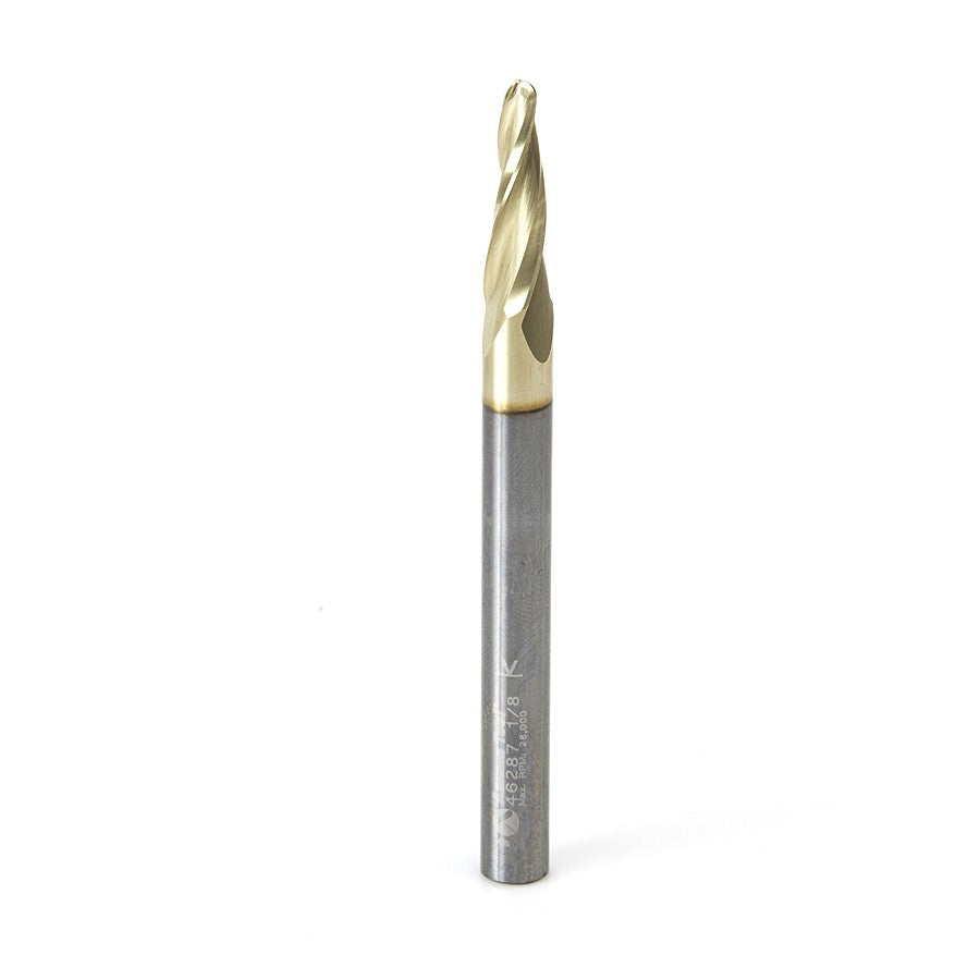 Amana Tool 1/8 Carving 3D Tapered Ball Nose 46287