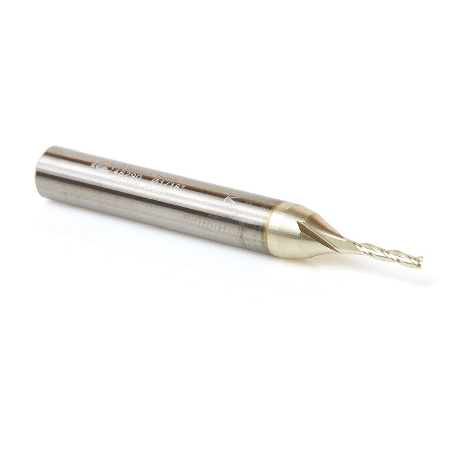 Amana Tool 1/16 Carving 3D Straight ZrN 46290