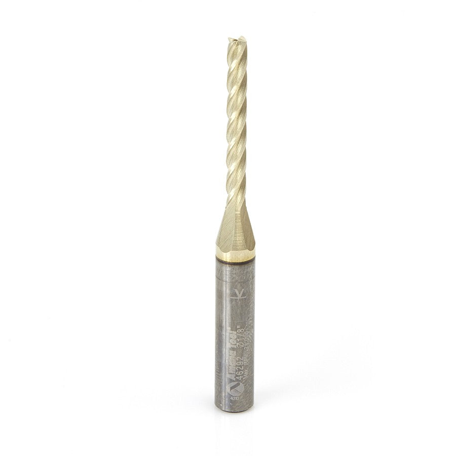 Amana Tool 1/8 Carving 3D Straight ZrN 46292