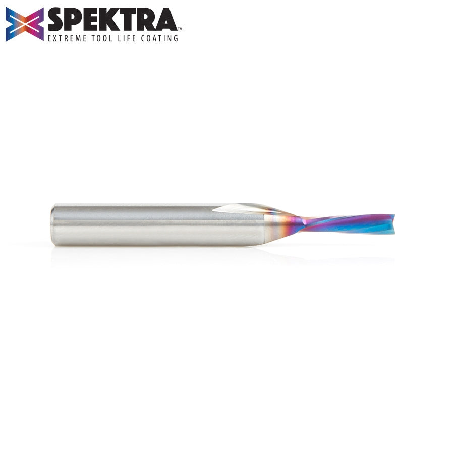 Amana Tool 1/8D x 1/4 in Shank Down Cut Spiral, Spektra 46341-K