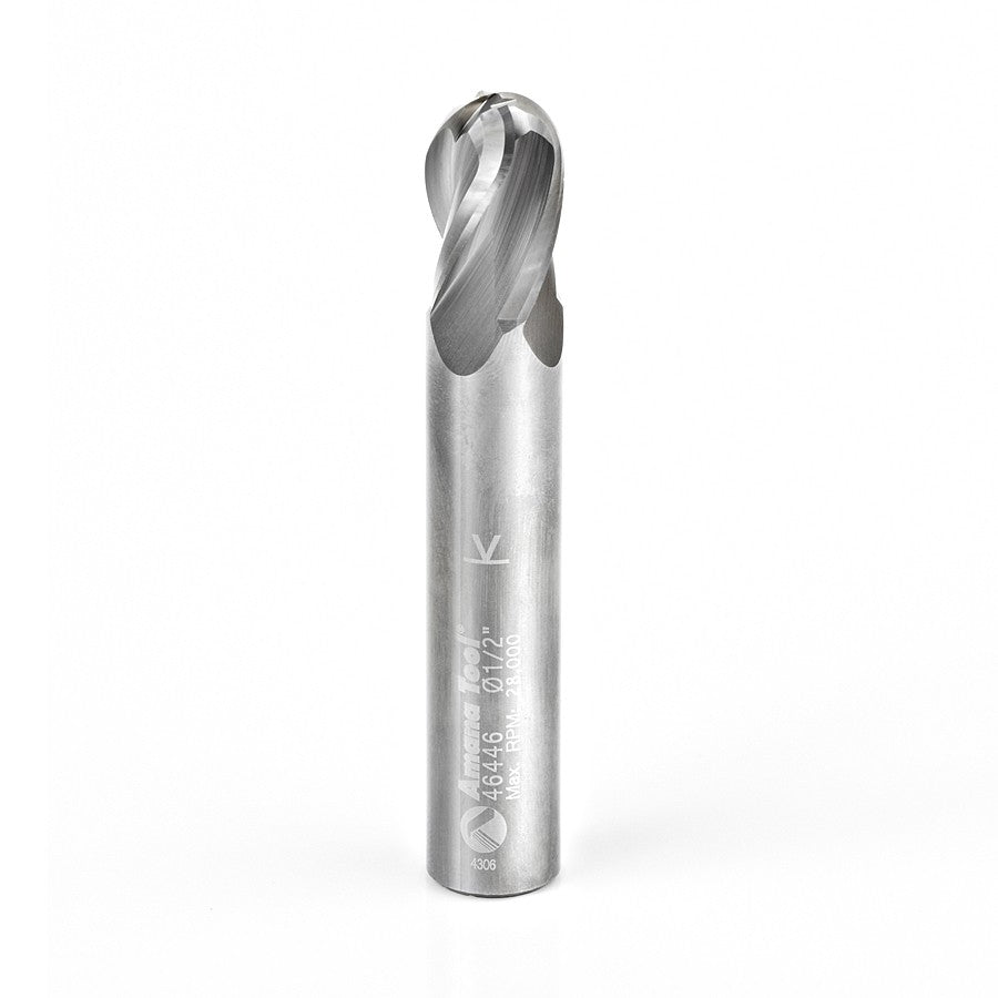 Amana Tool S.C Spiral Ball Nose 1/2 in Dia. 4F 46446