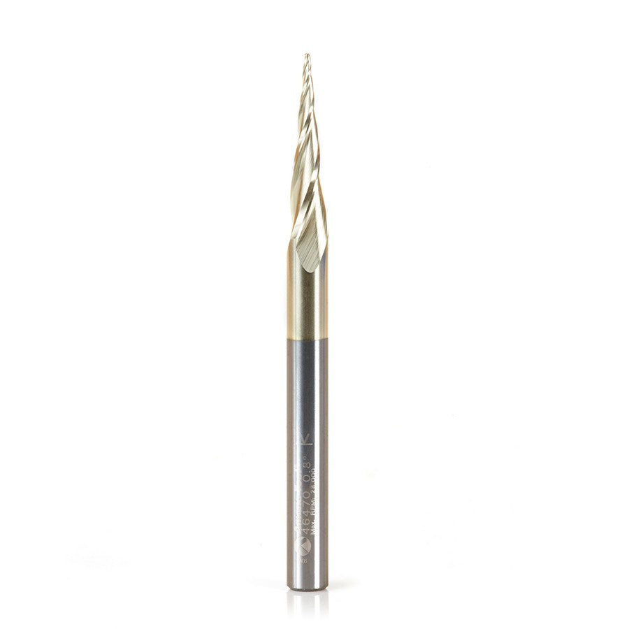 Amana Tool 0.8mm Carving 3D Tapered Ball Nose 46470