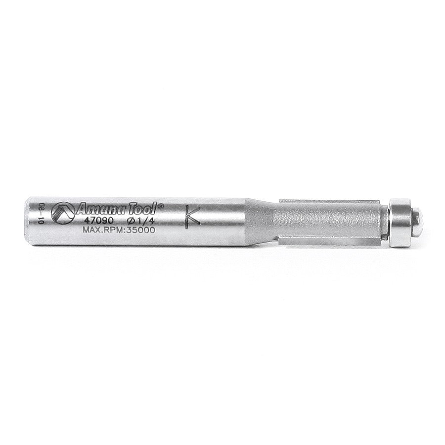 Amana Tool Flush Trim 1/4 in Dia. 1/4 in Shank 47090