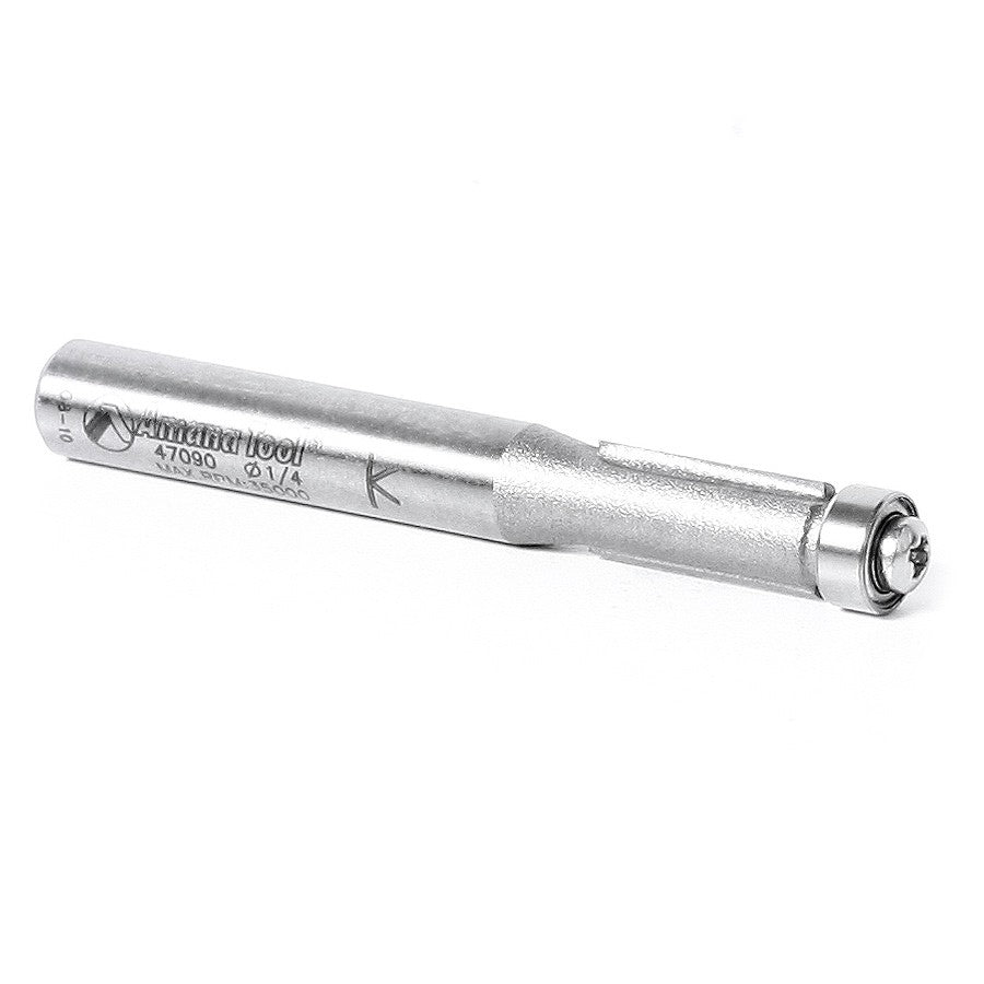 Amana Tool Flush Trim 1/4 in Dia. 1/4 in Shank 47090