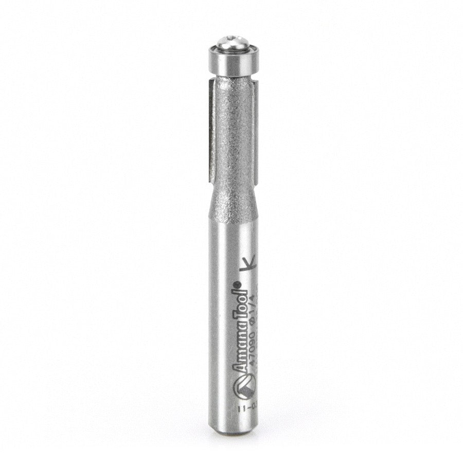 Amana Tool Flush Trim 1/4 in Dia. 1/4 in Shank 47090