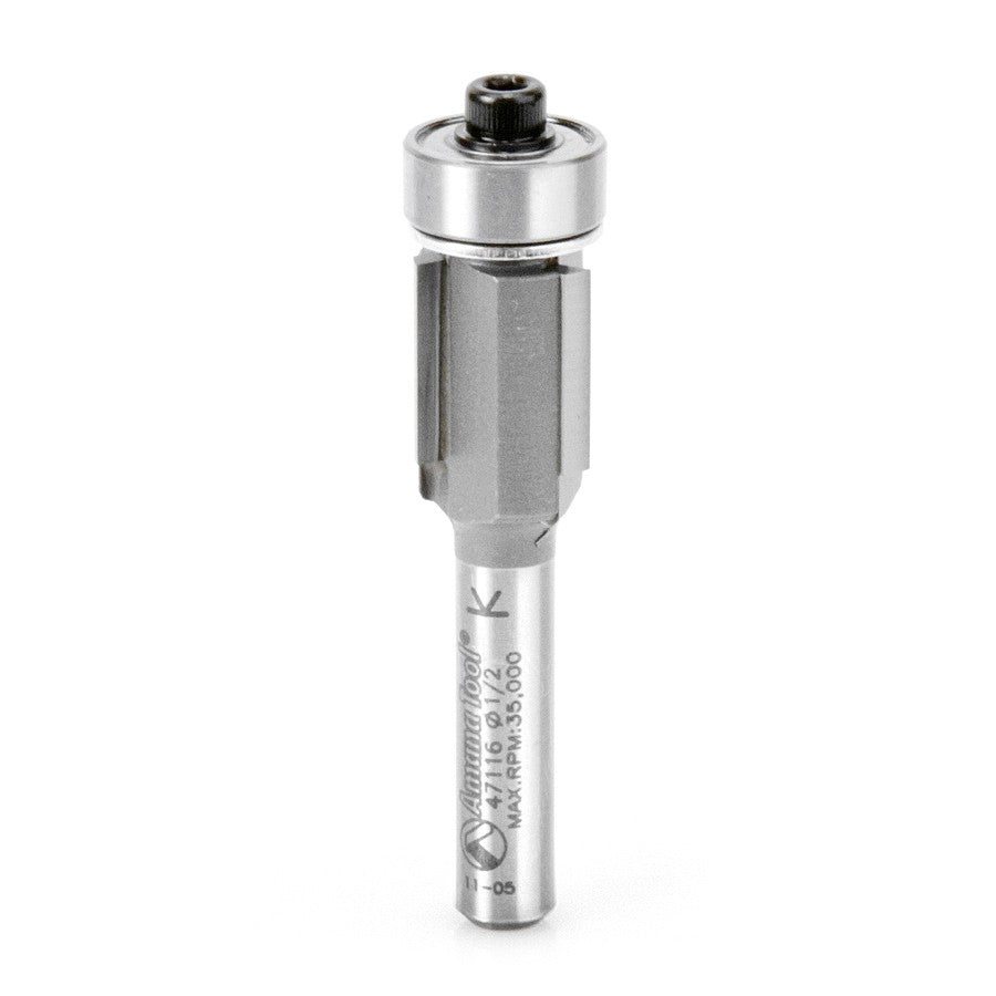Amana Tool Flush Trim 3 Flute 1/4 in Shank 47116