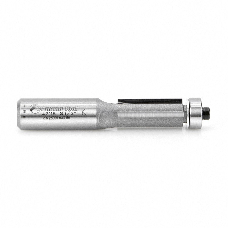 Amana Tool Flush Trim 3 Flute 1/2 in Shank 47118-2