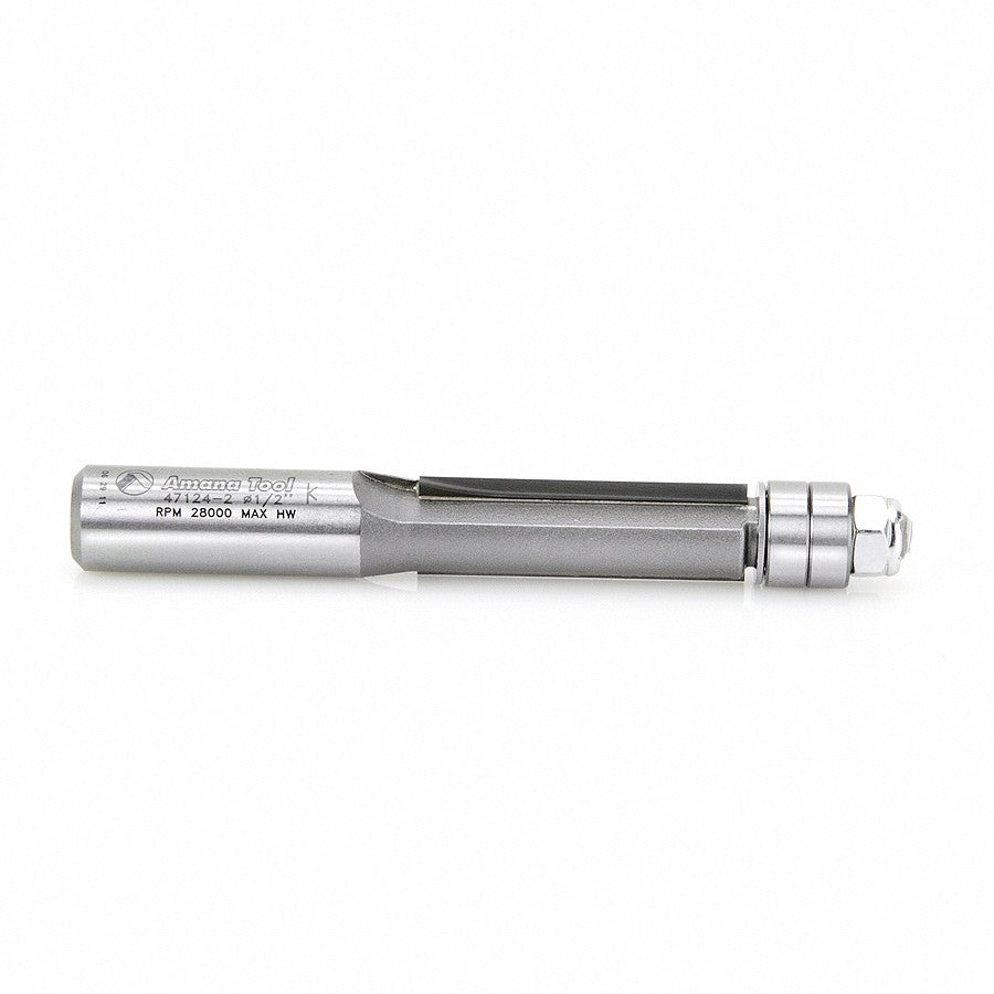 Amana Tool Flush Trim 2 Bearings 1/2 in Shank 47124-2