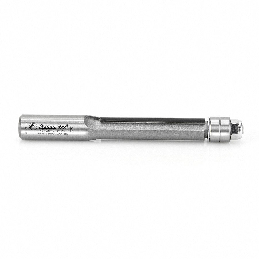 Amana Tool Flush Trim 2 Bearings 1/2 in Shank 47126-2