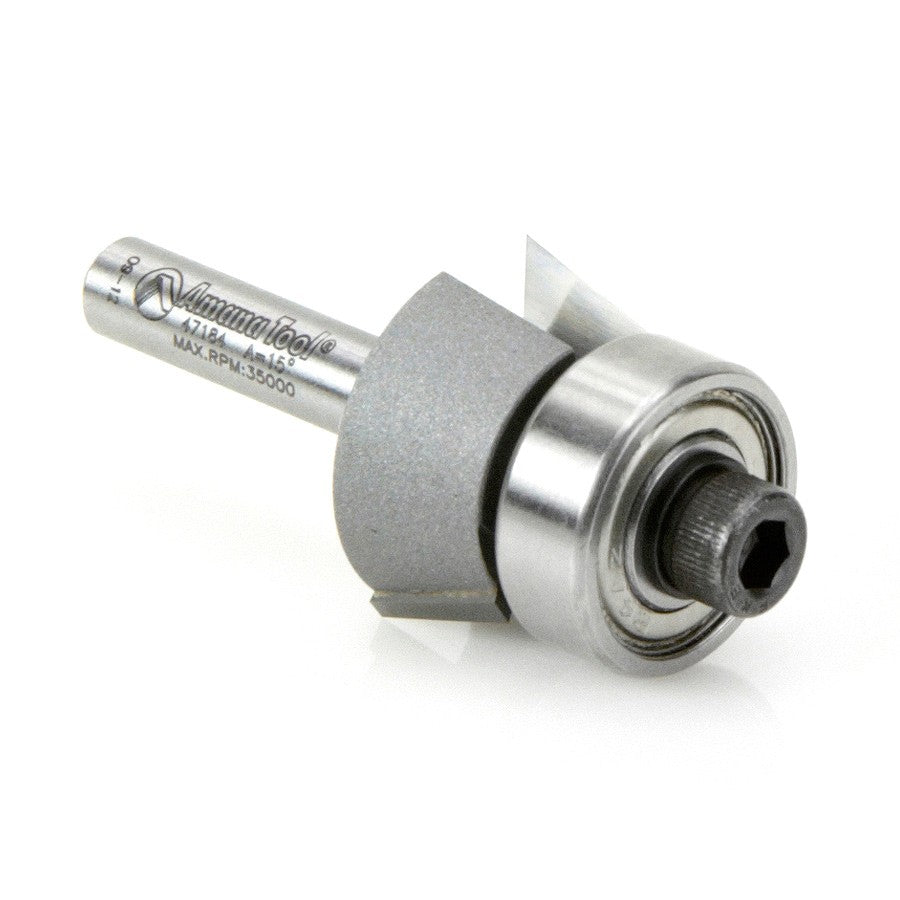 Amana Tool Bevel Bit 15 Deg. Helix 1/4 in SH 47184