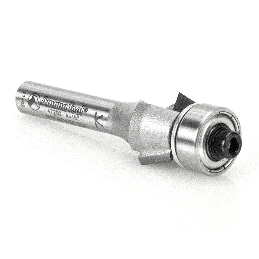 Amana Tool Bevel Bit 15 Degree 1/4 in Shank 47200
