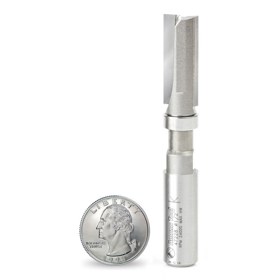 Amana Tool Plunge 1/2 in Dia. Upper BB 1/2 in Shank 47228
