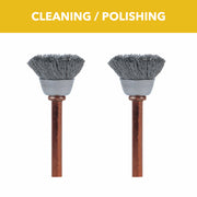 1/2 in. Stainless Steel Brushes, 2-Pack