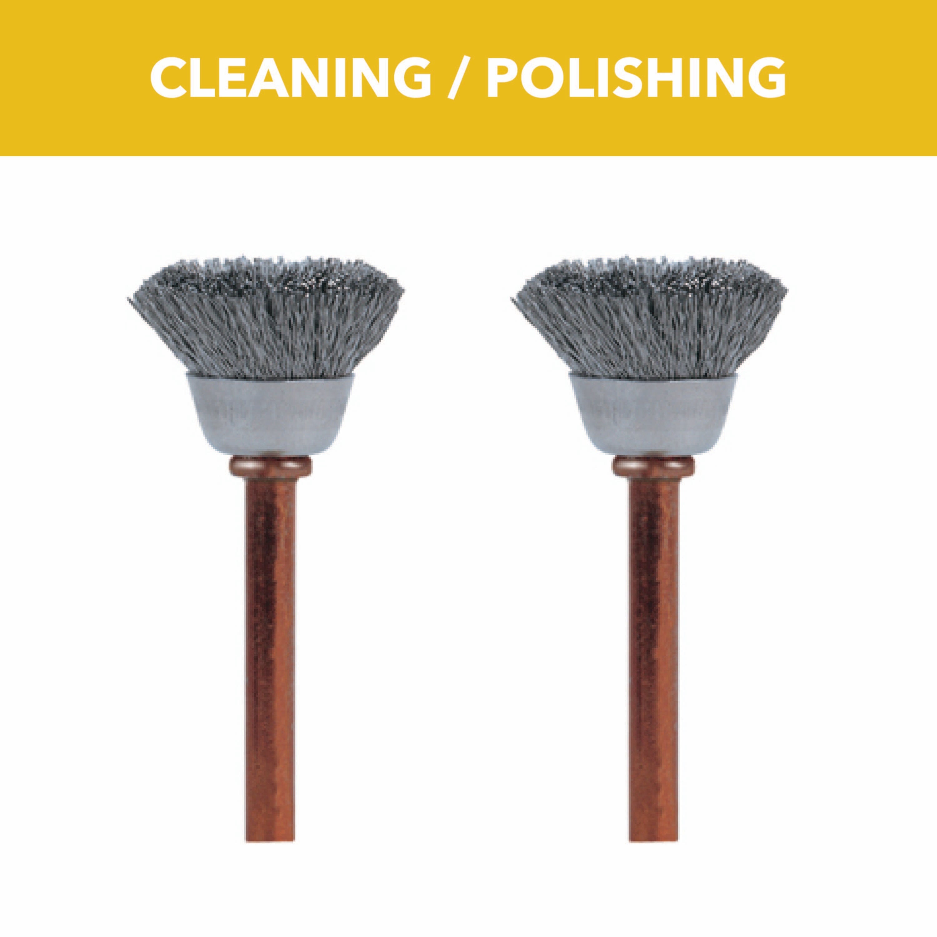1/2 in. Stainless Steel Brushes, 2-Pack