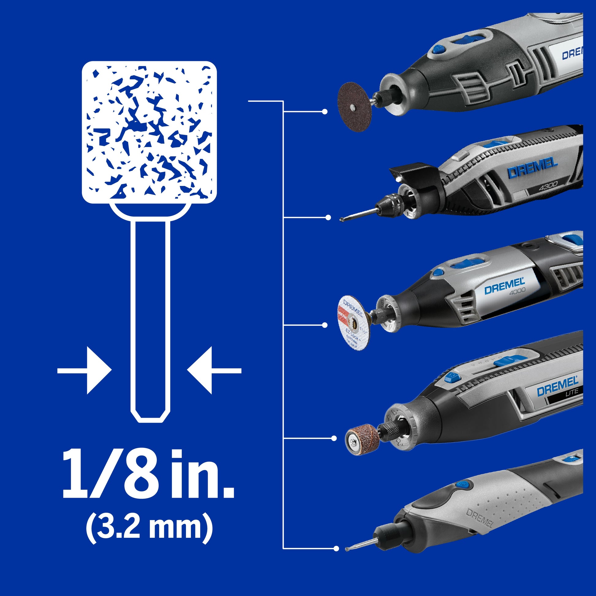 Dremel 11pc Carving/Engraving Accessory Micro Kit 729-01