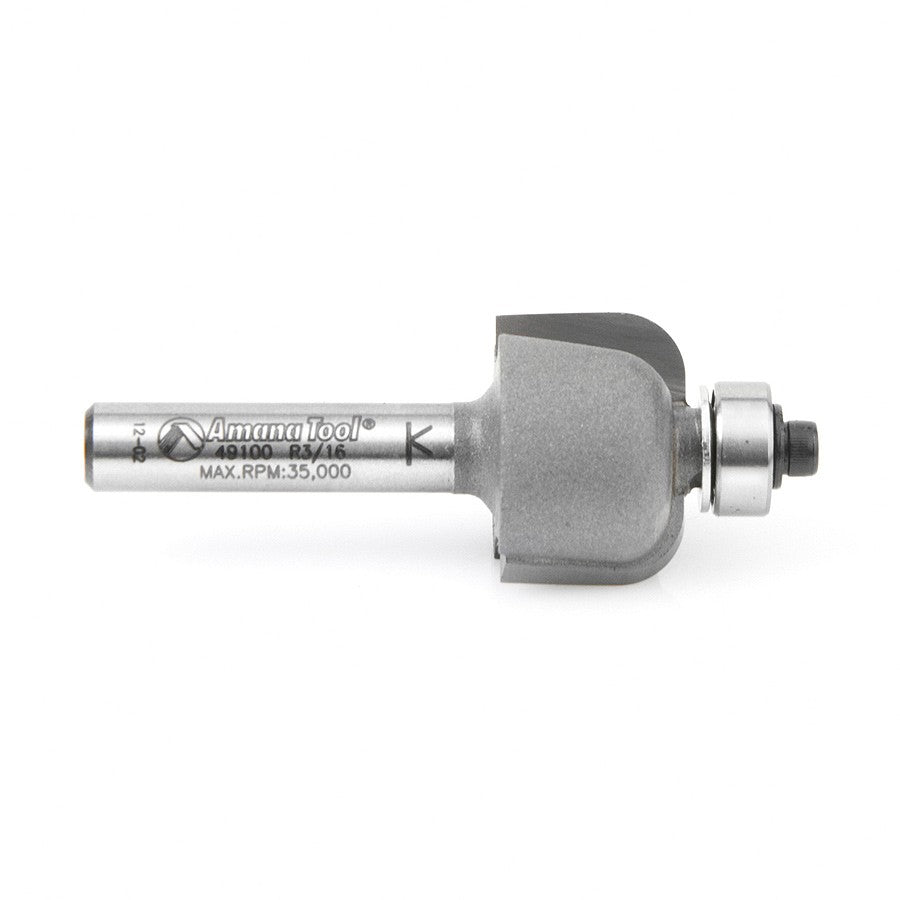 Amana Tool Cove Bit 3/16 Rad. 1/4 in Shank 49100