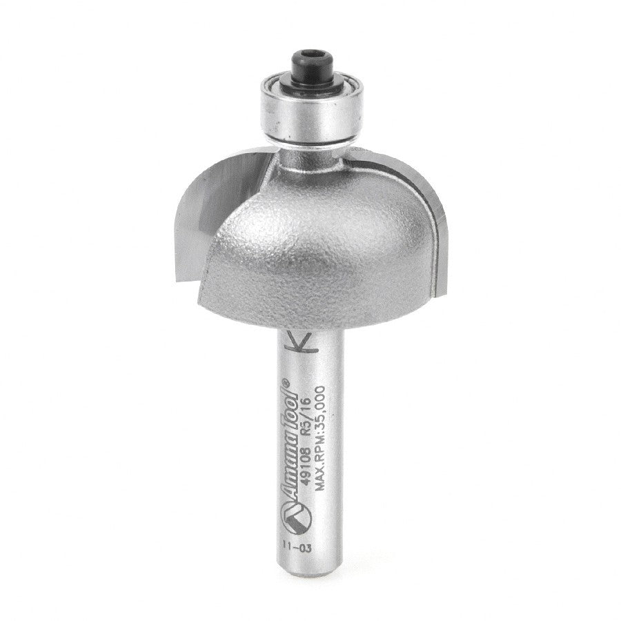 Amana Tool Cove Bit 5/16 Rad. 1/2 in Shank 49110