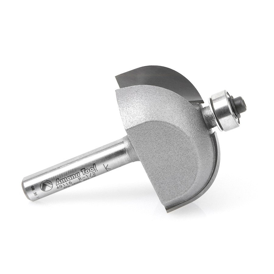 Amana Tool Cove Bit 1/2 in Rad. 1/4 in Shank 49116