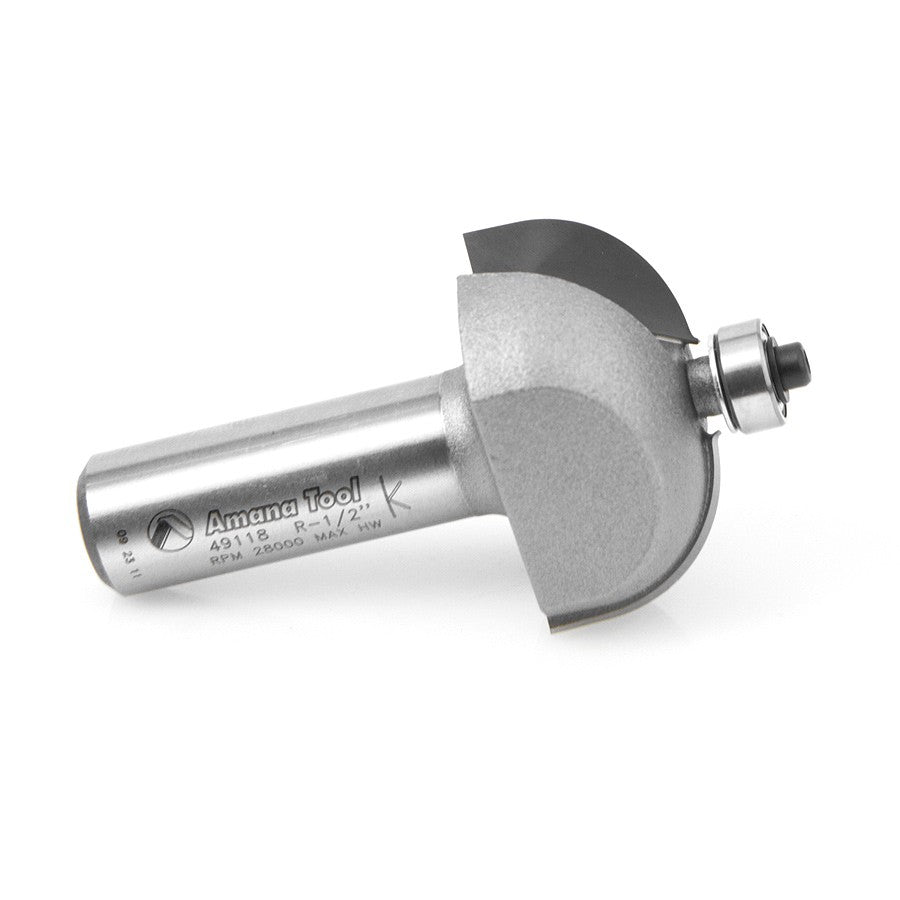 Amana Tool Cove Bit 5/8 Rad. 1/2 in Shank 49119