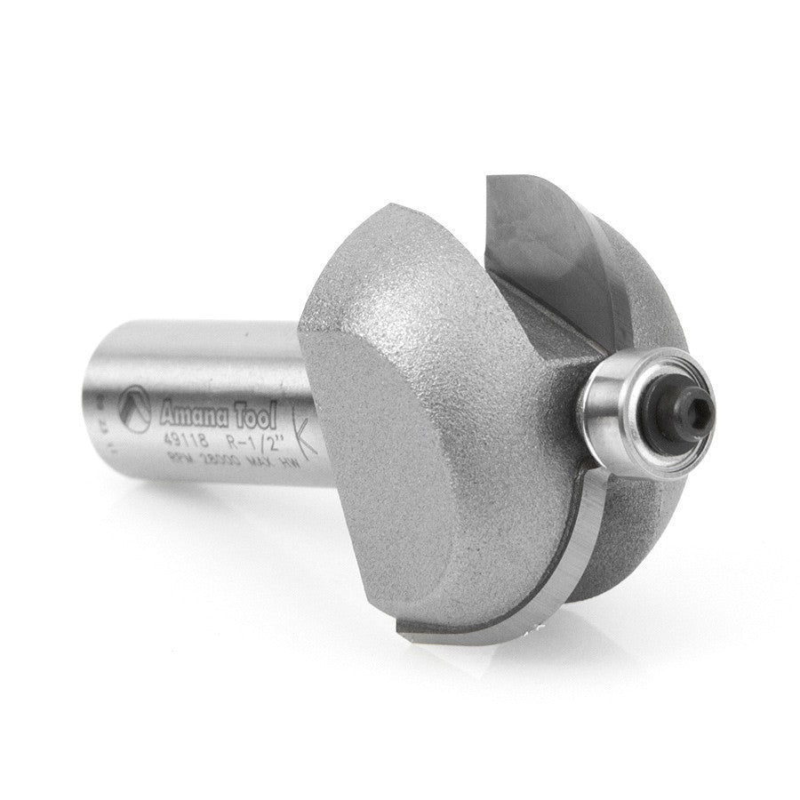 Amana Tool Cove Bit 1/2 in Rad. 1/2 in Shank 49118