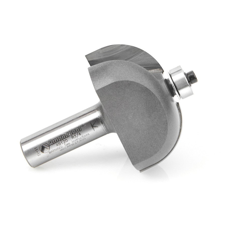 Amana Tool Cove Bit 3/4 in Rad. 1/2 in Shank 49120