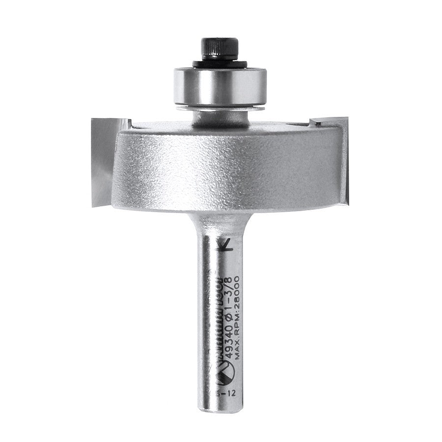 Amana Tool Rabbetting 1-3/8 Dia.1/2 in Shank 49350