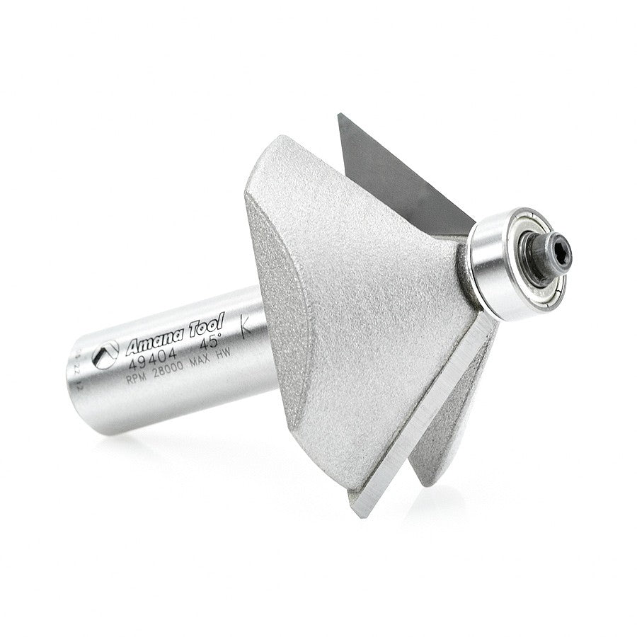 Amana Tool 45 Degree Chamfer 1/2 in Shank 49405