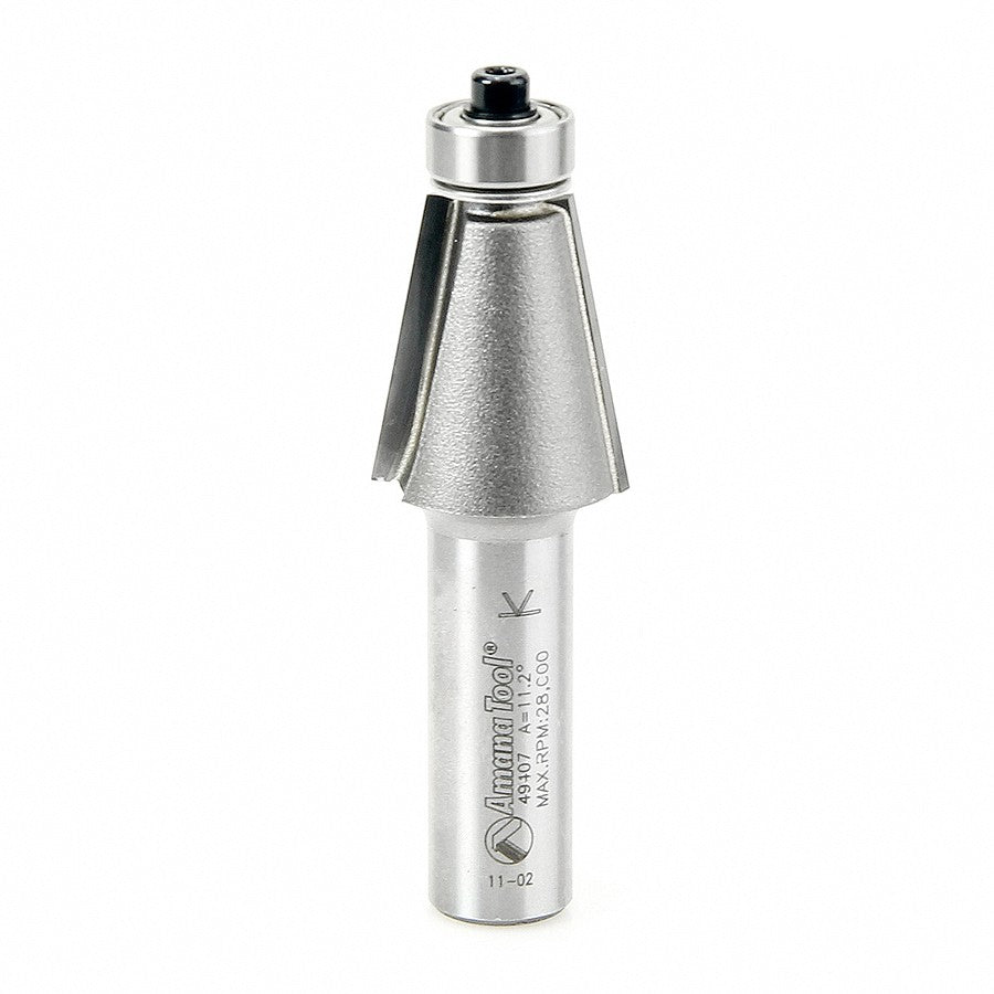 Amana Tool 11-1/4 in Degree Chamfer 1/2 in Shank 49407