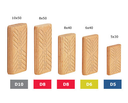 Festool 6x20x40 mm Beech Tenons for DF 500, 190-Pack 494939