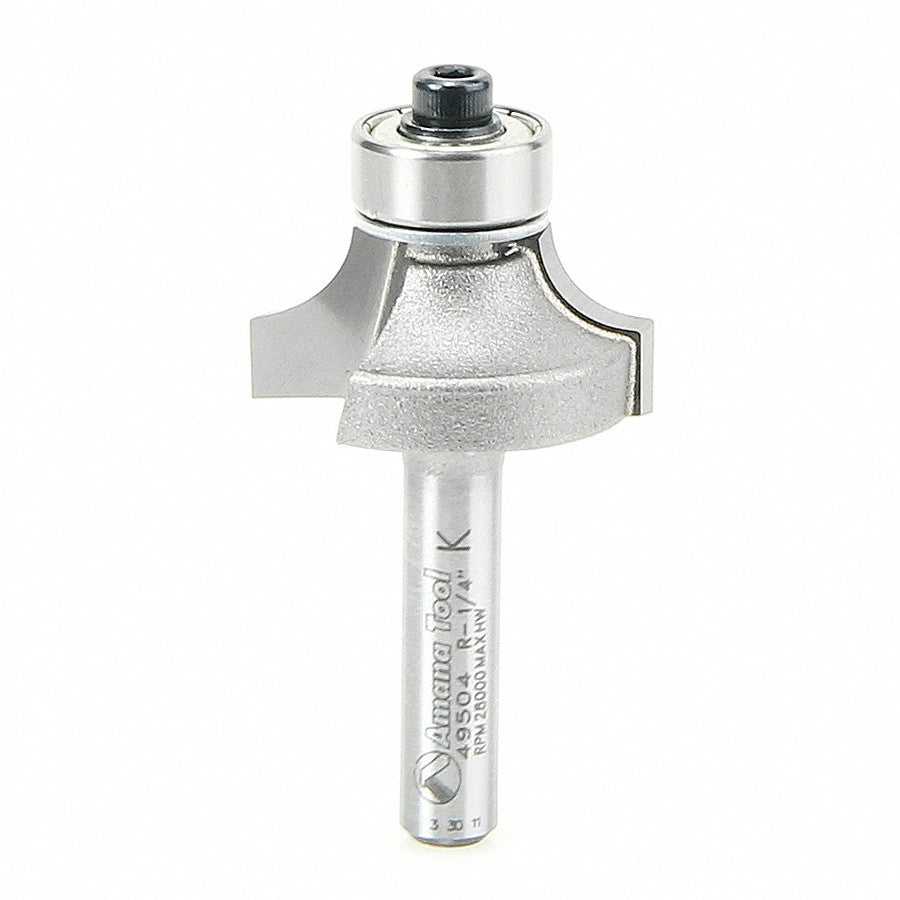 Amana Tool Corner Round 1/4 in Rad. 1/4 in Shank 49504