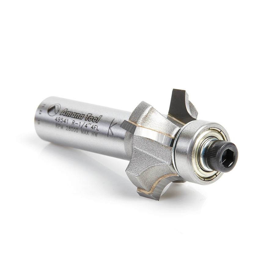 Amana Tool 4FL Corner Round 1/4 in R 1/2 in Shank 49541