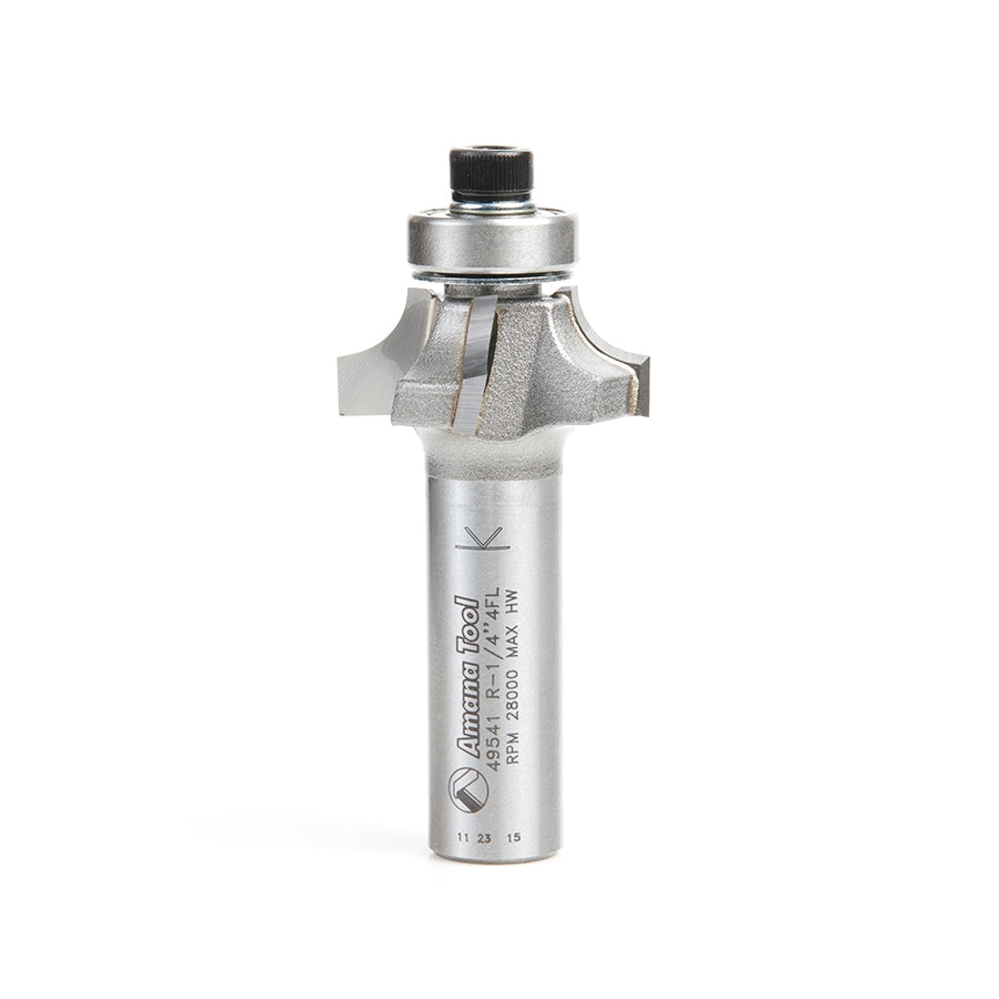 Amana Tool 4FL Corner Round 1/4 in R 1/2 in Shank 49541