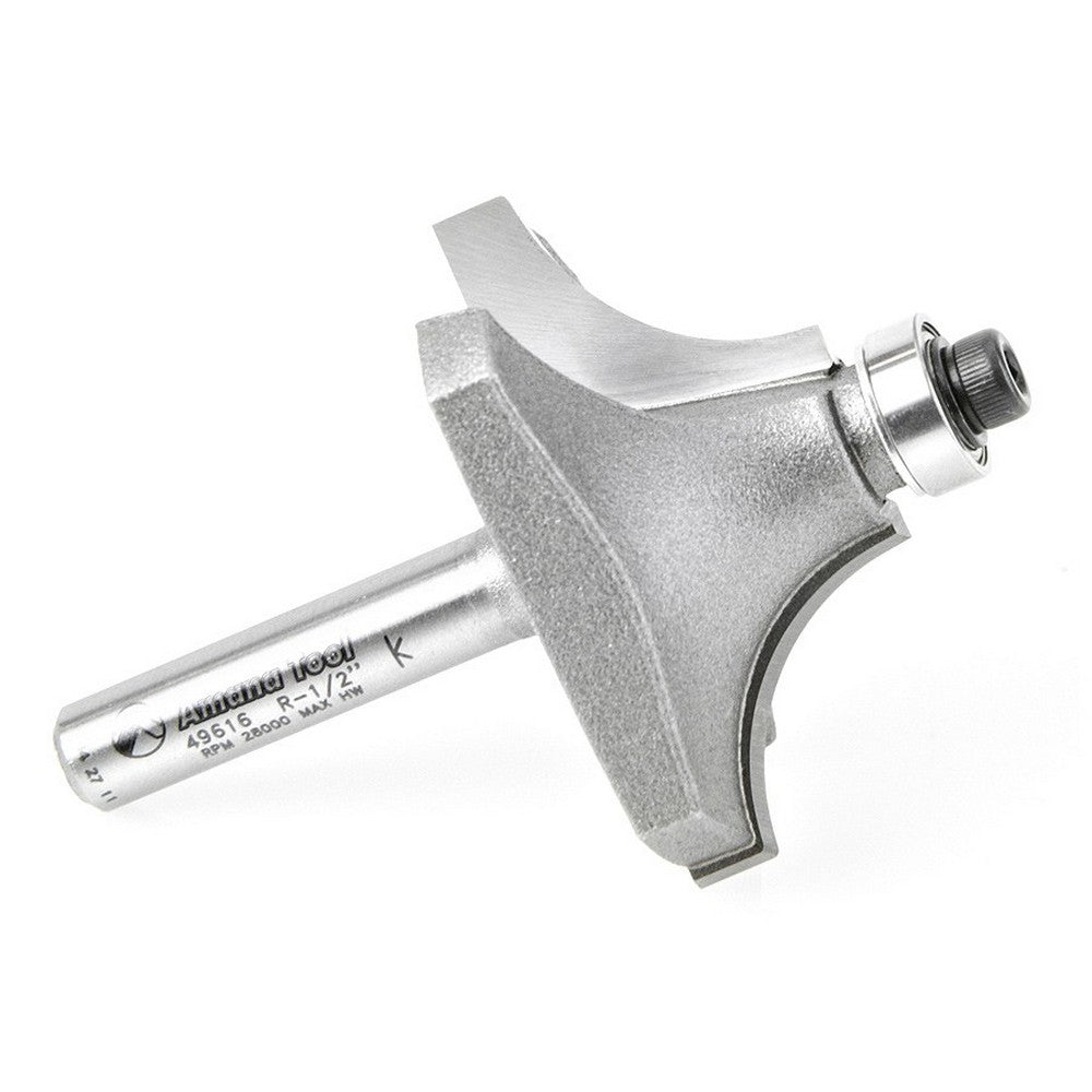Amana Tool Beading Bit 1/2 in Rad. 1/4 in Shank 49616