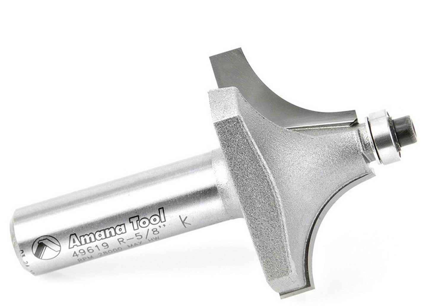 Amana Tool Beading Bit 5/8 Rad. 1/2 in Shank 49619