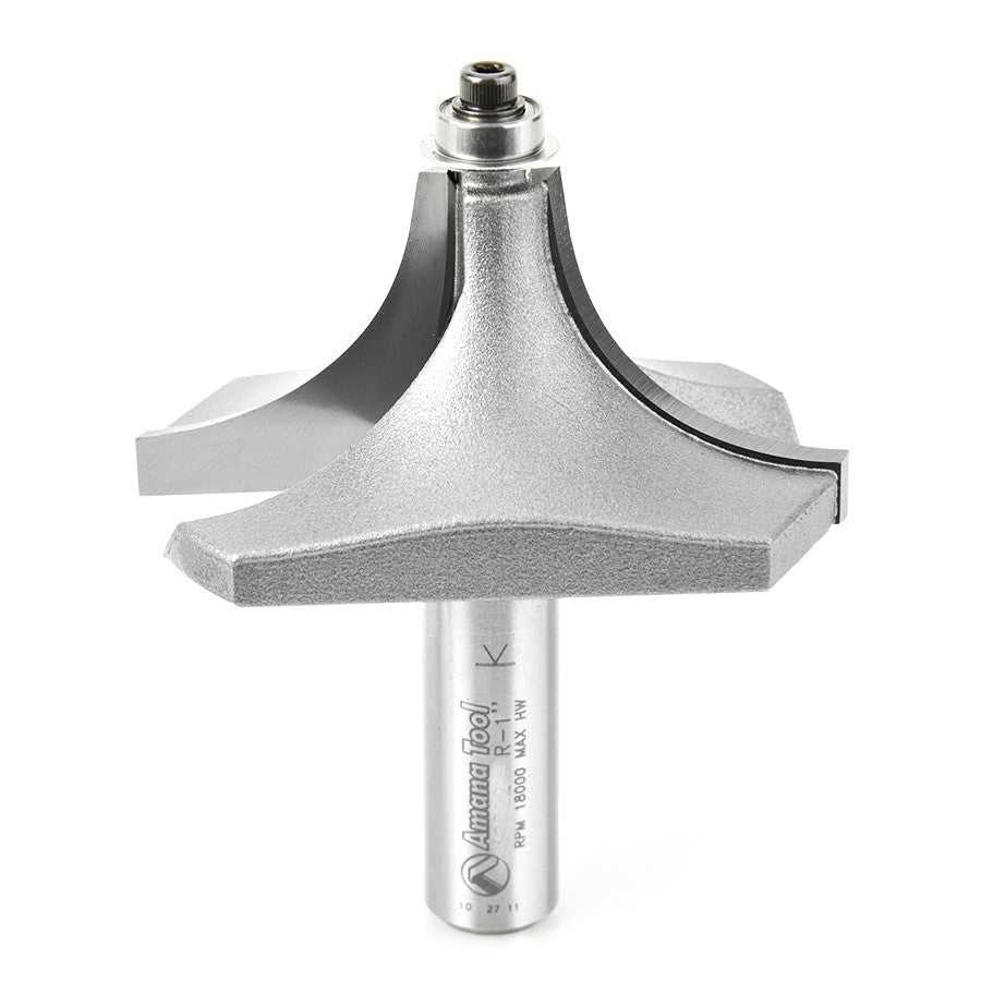 49622, AMANA TOOL BEADING BIT 1 IN RAD 1/2 SHANK