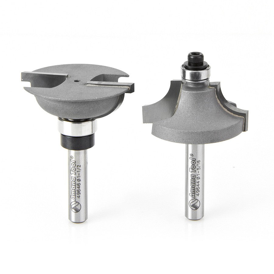 Amana Tool Stile and Rail Set 1/4 in Shank 49647