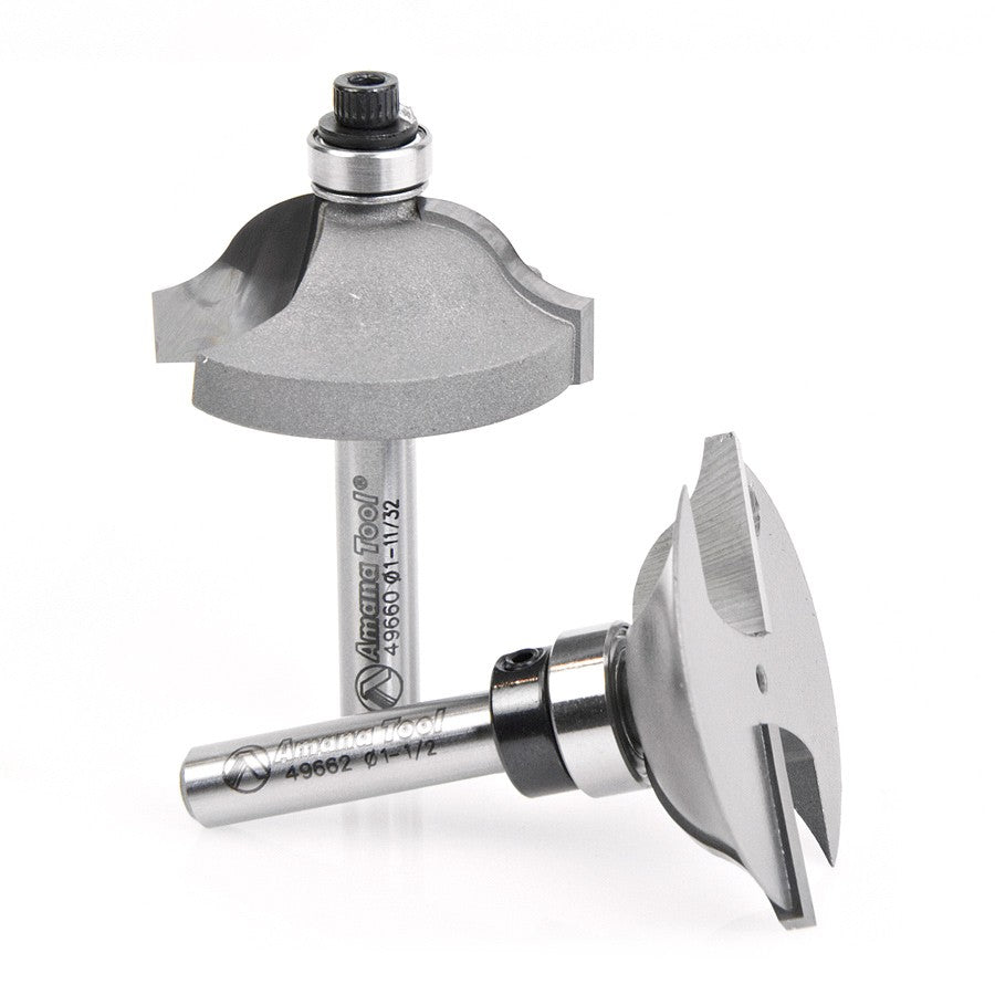 Amana Tool Stile and Rail Set 1/4 in Shank 49663