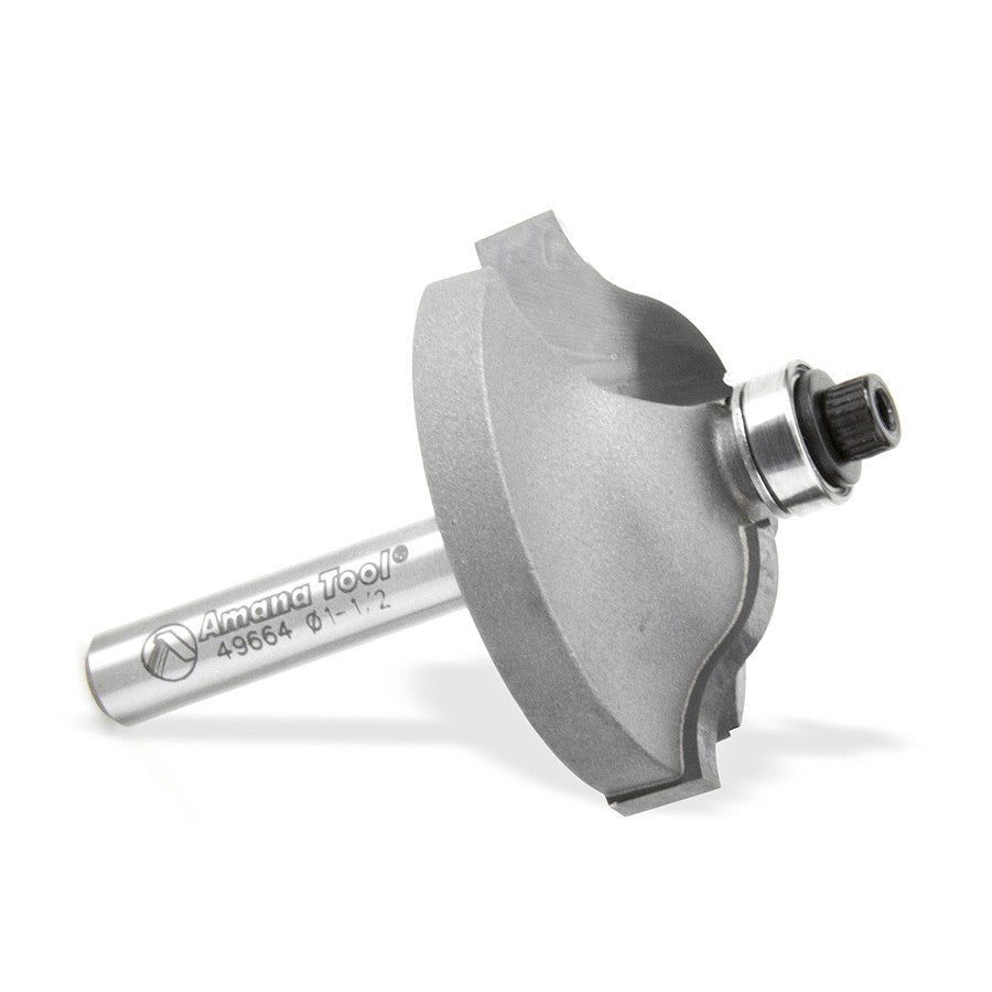 Amana Tool Ogee Stile Cutter 1/4 in Shank 49664
