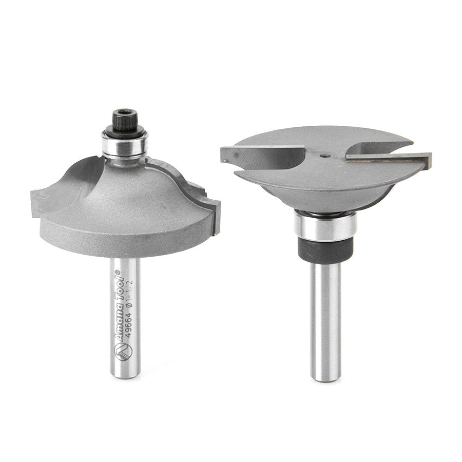 Amana Tool Stile and Rail Set 1/4 in Shank 49667