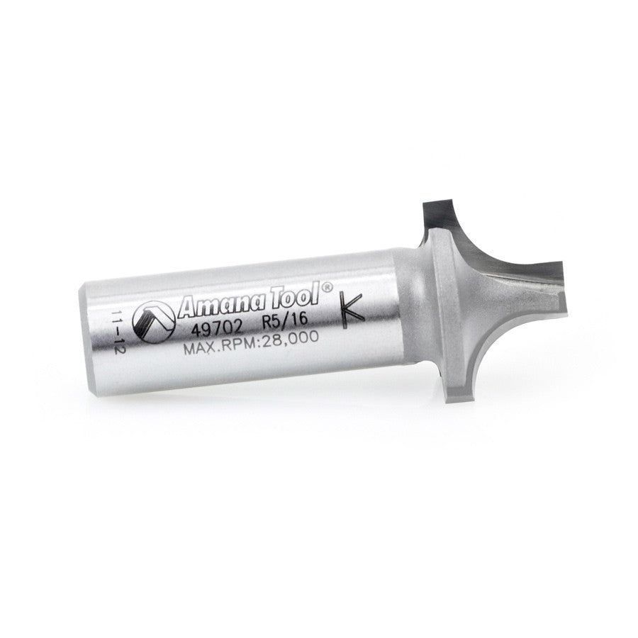 Amana Tool Plunge Round 5/16 Rad. 1/2 in Shank 49702