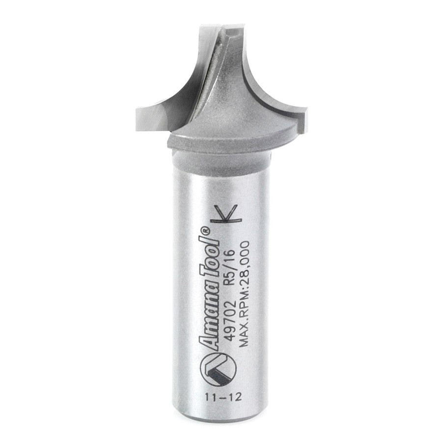 Amana Tool Plunge Round 5/16 Rad. 1/2 in Shank 49702