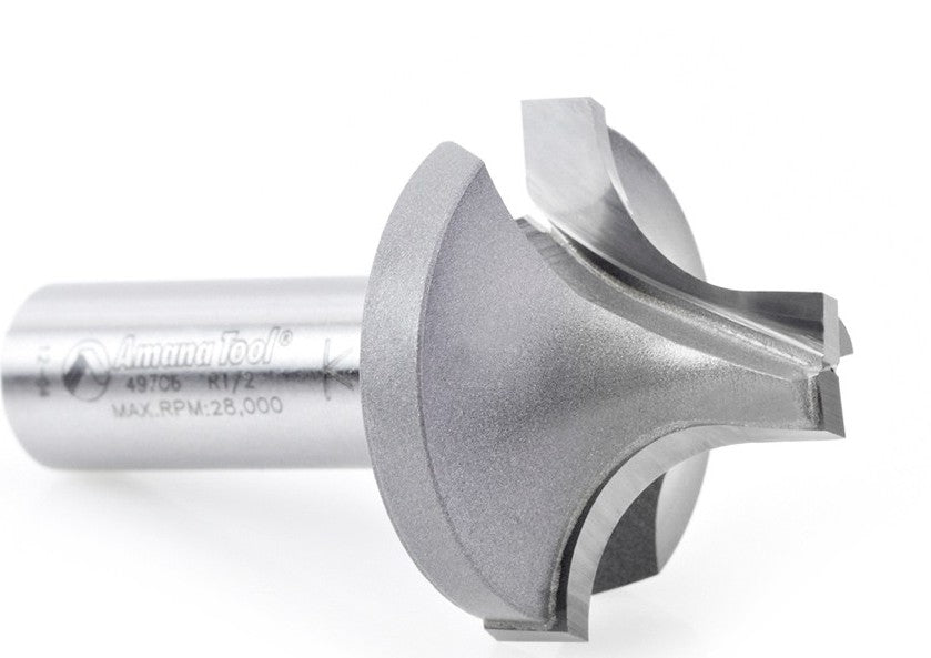 Amana Tool Plunge Round 1/2 in Rad. 1/2 in Shank 49706