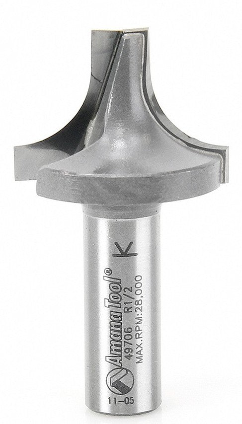 Amana Tool Plunge Round 1/2 in Rad. 1/2 in Shank 49706
