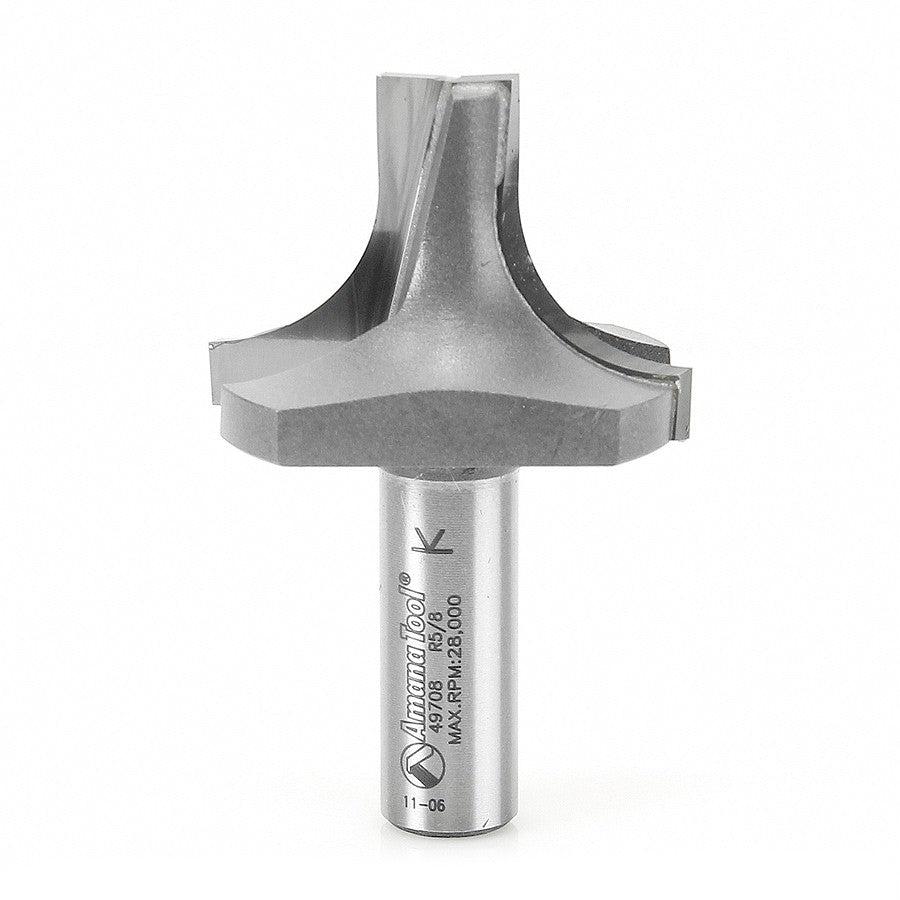 Amana Tool Plunge Round 5/8 Rad. 1/2 in Shank 49708
