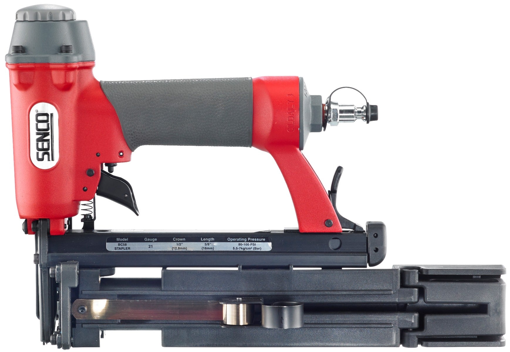 Senco 1/2in Crown, 5/8in Staple and 1in Cap Stapler, BC58 Button 4A0001N