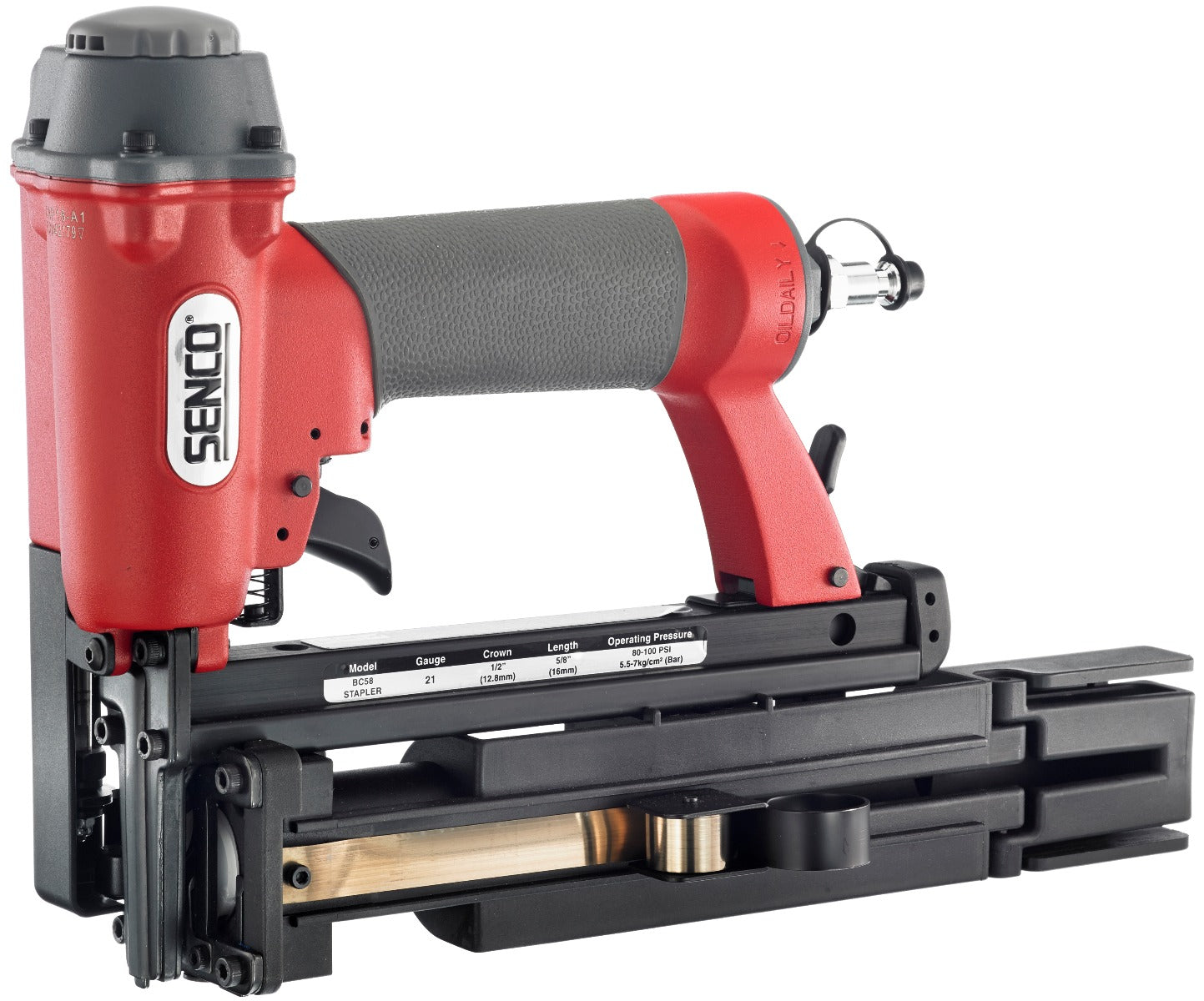 Senco 1/2in Crown, 5/8in Staple and 1in Cap Stapler, BC58 Button 4A0001N