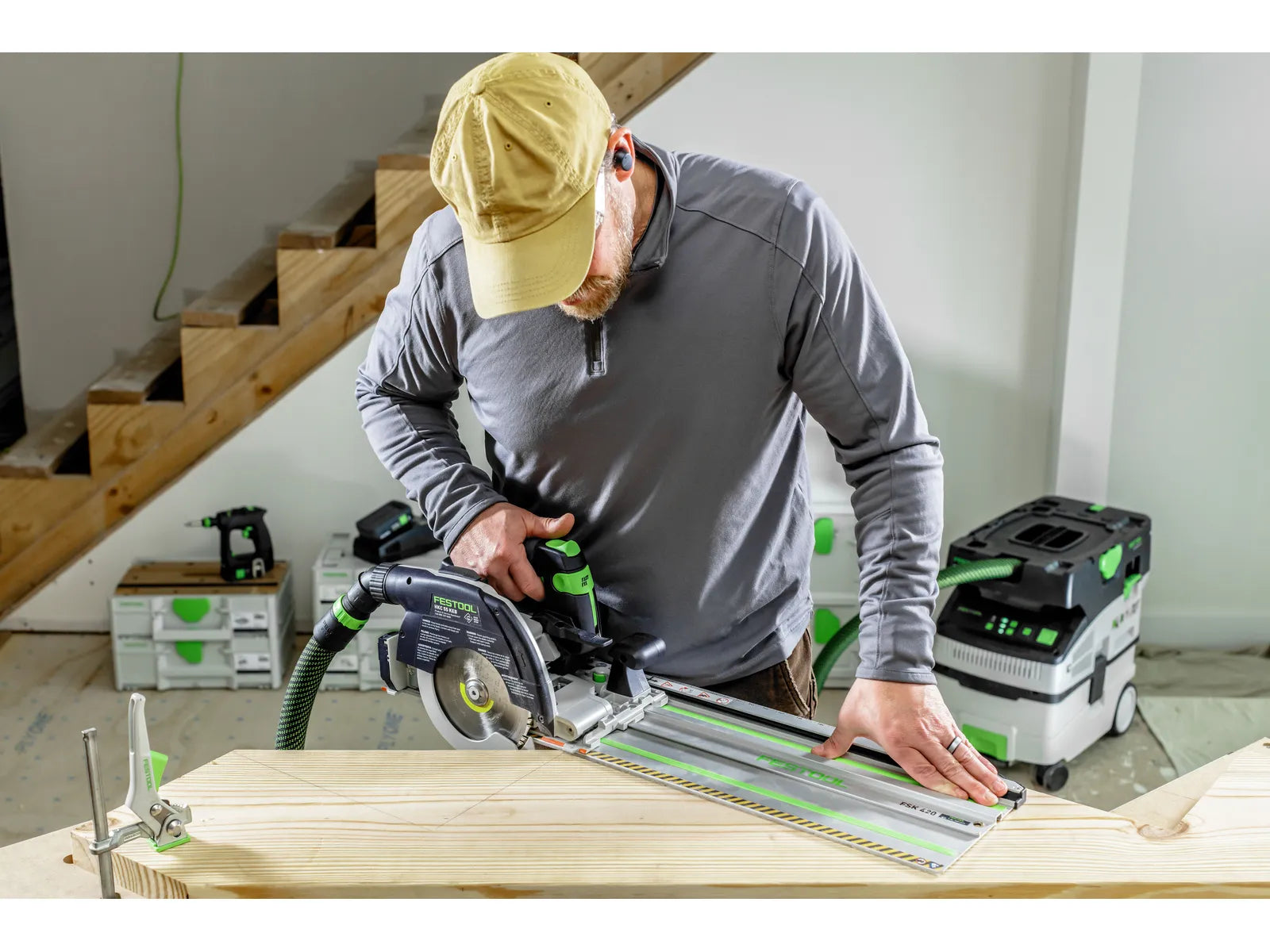 Festool 18V 6-1/4 in. Cordless Carpentry Saw HKC 55 KEB-F-Basic (Bare Tool) 578303