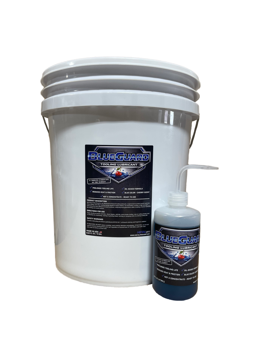 MetalPro 5 Gallon & 16 oz. BlueGuard Tooling Lubricant Bundle 516BG
